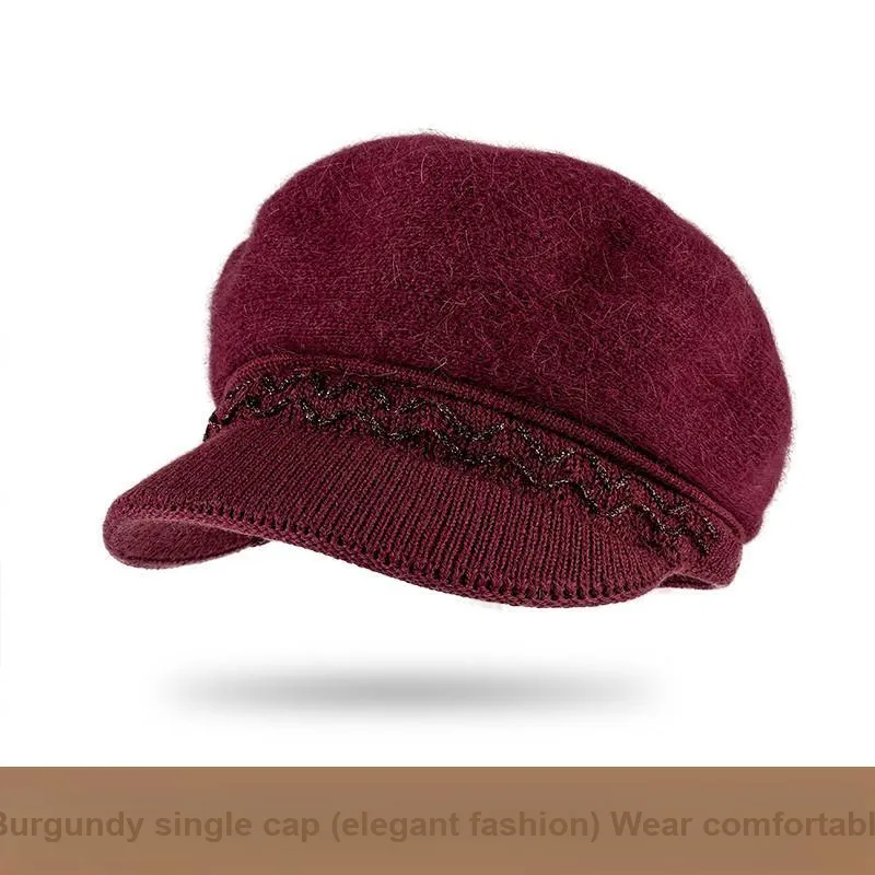 Top Melon Rabbit Fur Blend M Hats & Caps Women's-2