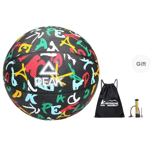 PEAK Rubber Basketball Size 7 Ball No. 5 Ball Training Unisex