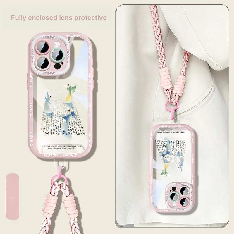 Sen Dog Acrylic Material Transparent Backpack Style Phone Cases Applicable To IPhone15Promax/Pro/Plus/14/13/12-11