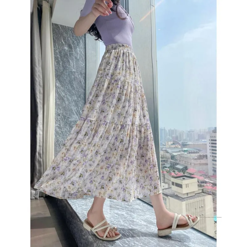 A Paradise For Awakening Casual Long Skirt Women's-3