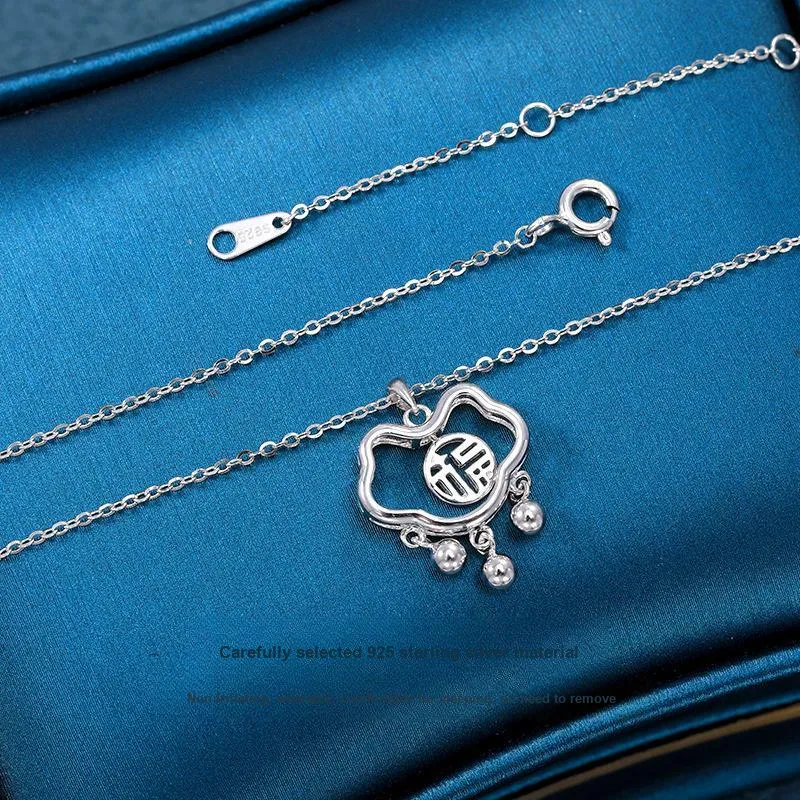 Vegetarian 925 Sterling Silver Necklaces Women's-2