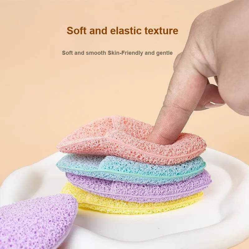 ZHIYIN Facial Cleanser Sponge & Face Towel Gloves Cleanser Sponge & Face Cleanser Makeup Removal Sponge-2
