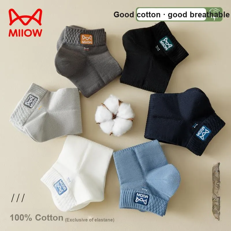 MIIOW Cool One Summer Series Ankle Socks Men's 5 Pack-2