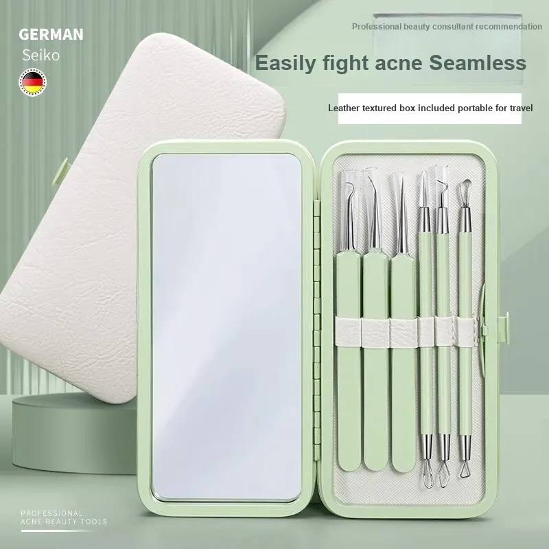 XIAOTIANLAI Cell Extractor Blackhead Remover Tweezers, Beauty Salon Ultra Fine Pore Extractor Set, Acne Extraction Tool-1