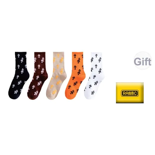 RANMO Смешанный цвет 5 пар унисекс носки MID до икры