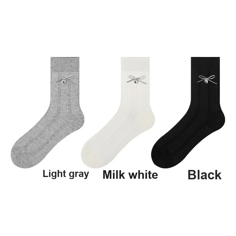 H YXIANG Mid Calf Socks Women's Combo Set-5