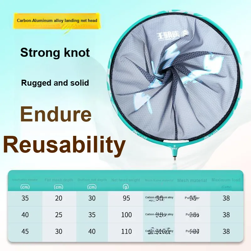 Dragon King Of The Sea Fishing Net Carbon Fiber, Aluminum Alloy Head And Racket Combination Set-43