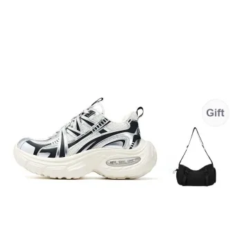 FAIRWHALE MaxFun Series Slip Resistant Lightweight Height Increasing Low Top Chunky Sneakers Unisex