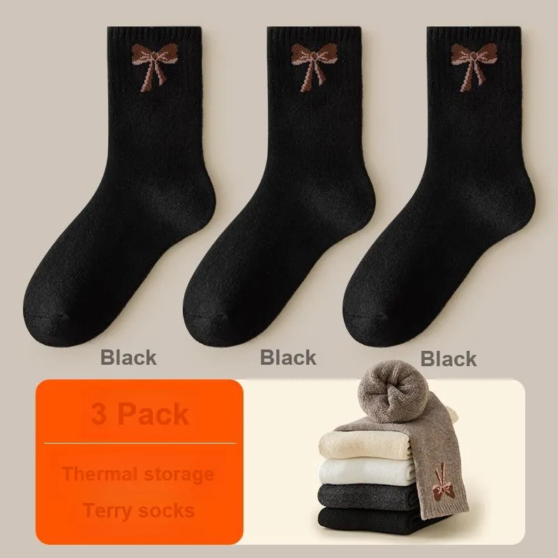 H YXIANG Mid Calf Socks Women's Combo Set-1