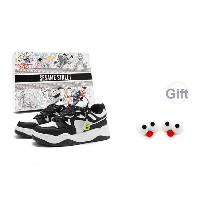 SESAME STREET Height Increasing Balance Impact Resistance Lightweight Breathable Slip Resistant Skateboard Shoes Unisex-23
