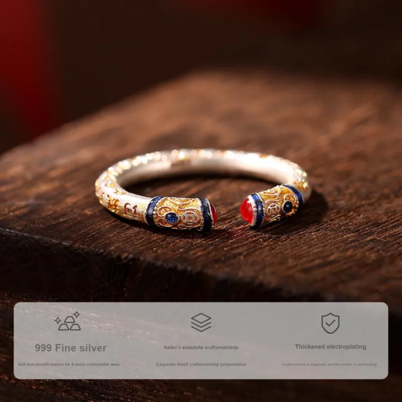 WINY 999 Fine Silver Rings Unisex-3
