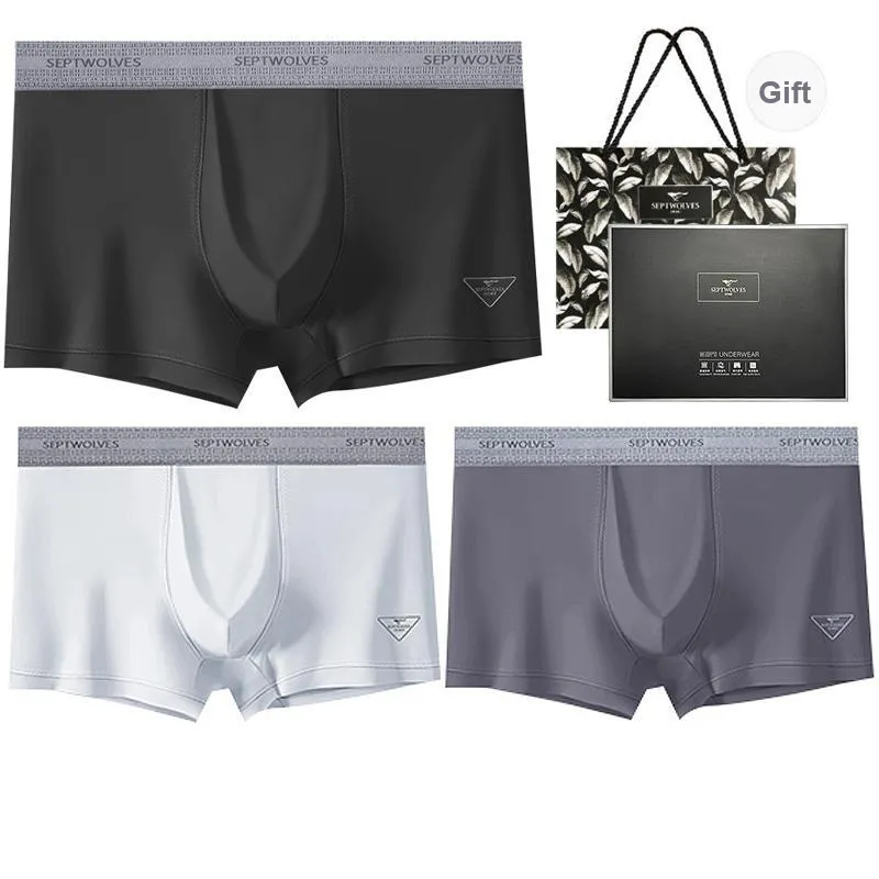 SEPTWOLVES Boxer Shorts Men's Gift Box Set+Shopping Bag-0
