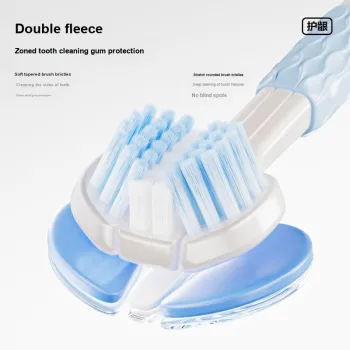 CANBAN Three Head Soft Bristles Toothbrushes Interdental Cleaning 2 Pieces/4 Pieces