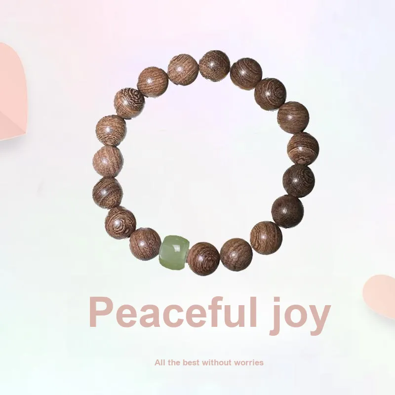 Blooming Petals Golden Sandalwood Bracelets Unisex-3