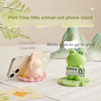 CHRROTA Office Worker's Frenzy Literature-Ergonomic Desk Organizer And Stress Relief Ornament Phone Stand Floor