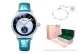 Black Dial Blue Strap