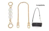 Gold-Tone (Decorative Chain 40cm+Pearl Chain 15cm)
