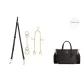 [Black Gold Set of 3]Extender Chain 15cm+Decorative Chain 26.5cm+Crossbody Shoulder Strap 91-120cm
