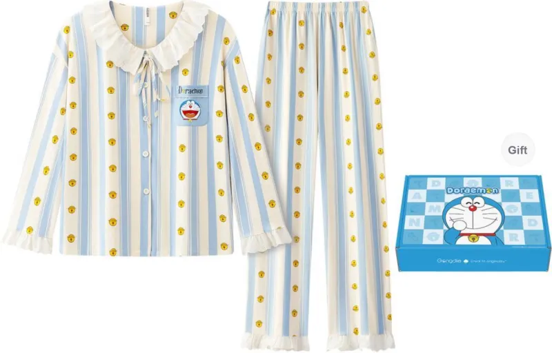 Gongdie x DUOLA A MENG , LIANMINGKUAN Pajama Set Women's Apricot, Gift Box Set-0