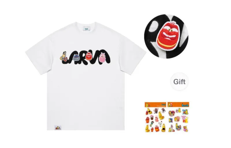 COMIC LARVA T Shirts Unisex-9