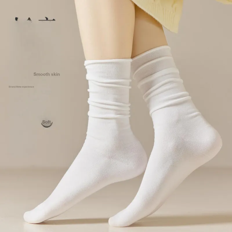 MIIOW Mid Calf Socks Women's 5 Pack-10