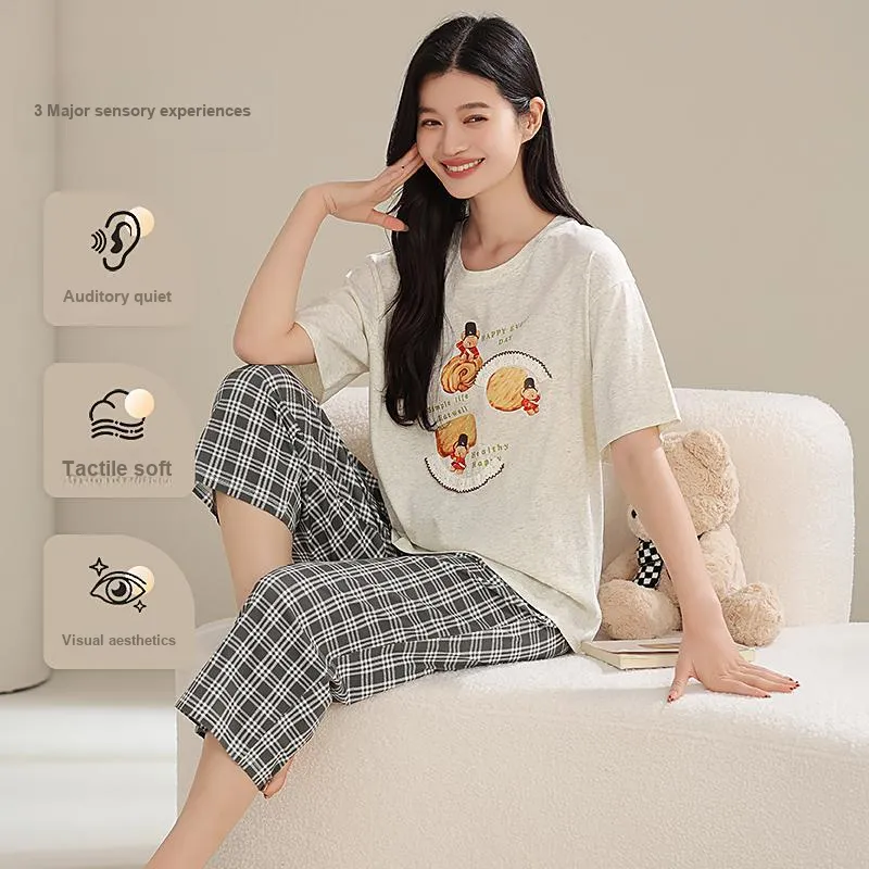 WANANNI Pajama Set Women's White-1