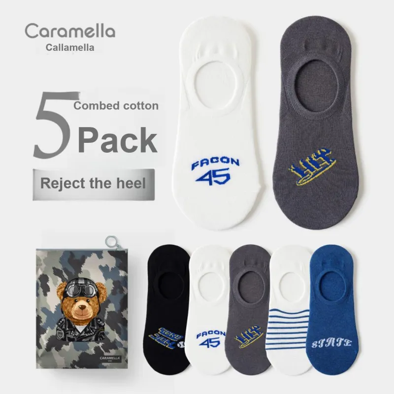 Caramella Ankle Socks Men's 5 Pack-2