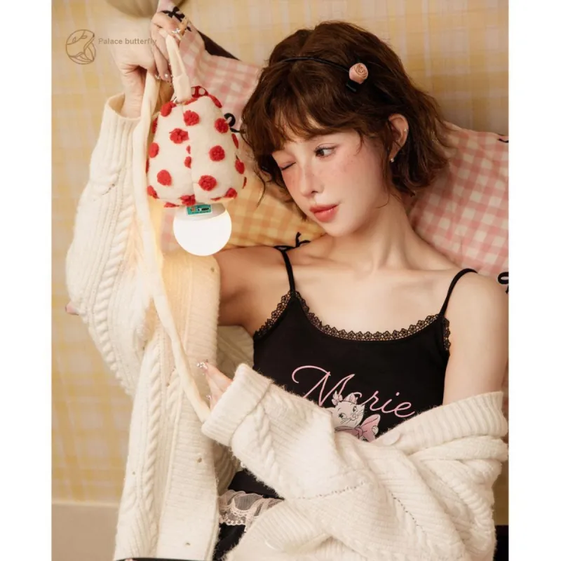 Gongdie x Disney Pajama Set Women's Gift Box Set Black-5