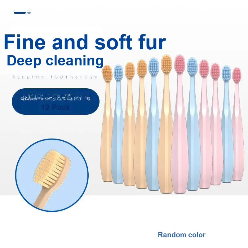MIKEMEIZHUANG Small Wide Tip Soft Bristles For Adults, Fine And Dense Toothbrushes-5