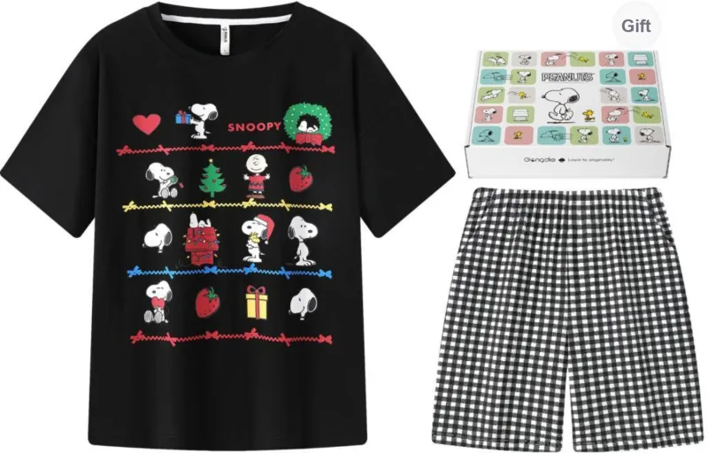 Gongdie x SNOOPY/, Pajama Set Unisex Gift Box Set-6