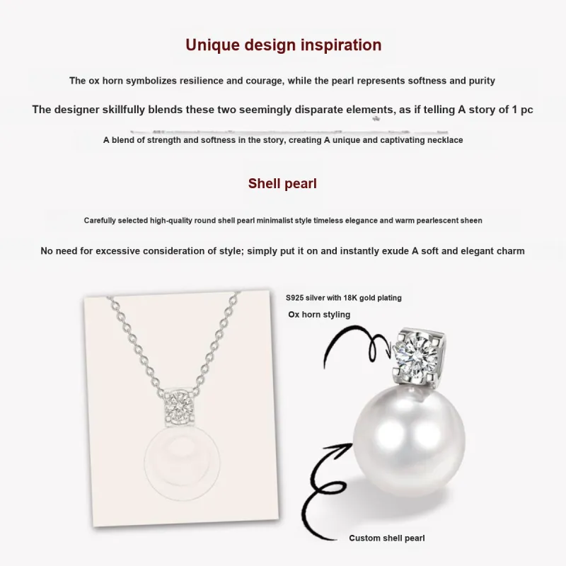 MITHAOL KUSC S925 Silver Necklaces Women's-3
