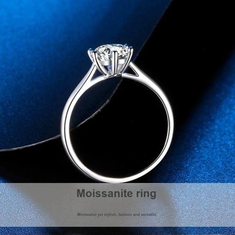MISS TOOYA S925 Silver Moissanite Rings Women's-1