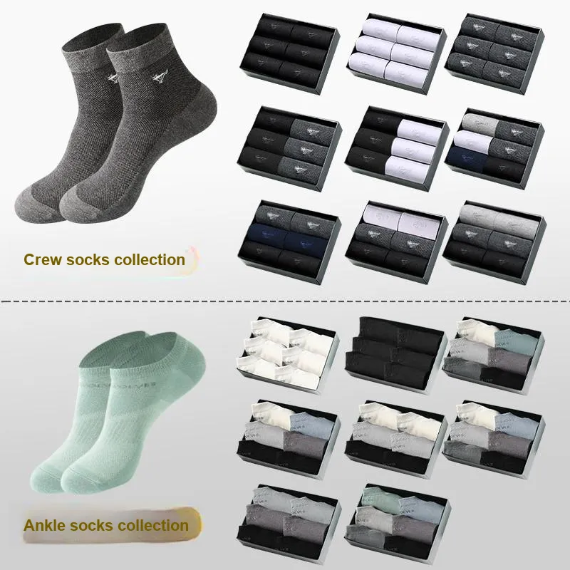 SEPTWOLVES Mid Calf Socks Men's 6 Pairs Box Included-48