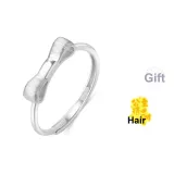 Bowknot Ring (Silver Smooth Finish Ring Band-Includes Cell Phone Sticker)