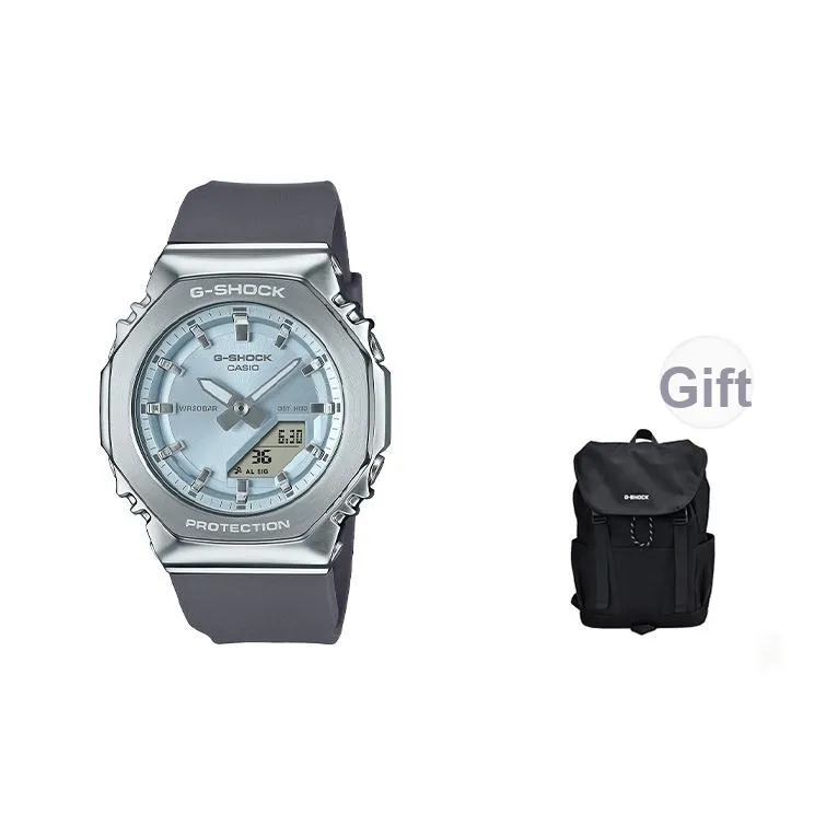 CASIO Утонченный Роскошный Металл Octagonal Кварцевый Механизм Смольный Ремешок Часы Унисекс Розовый Циферблат