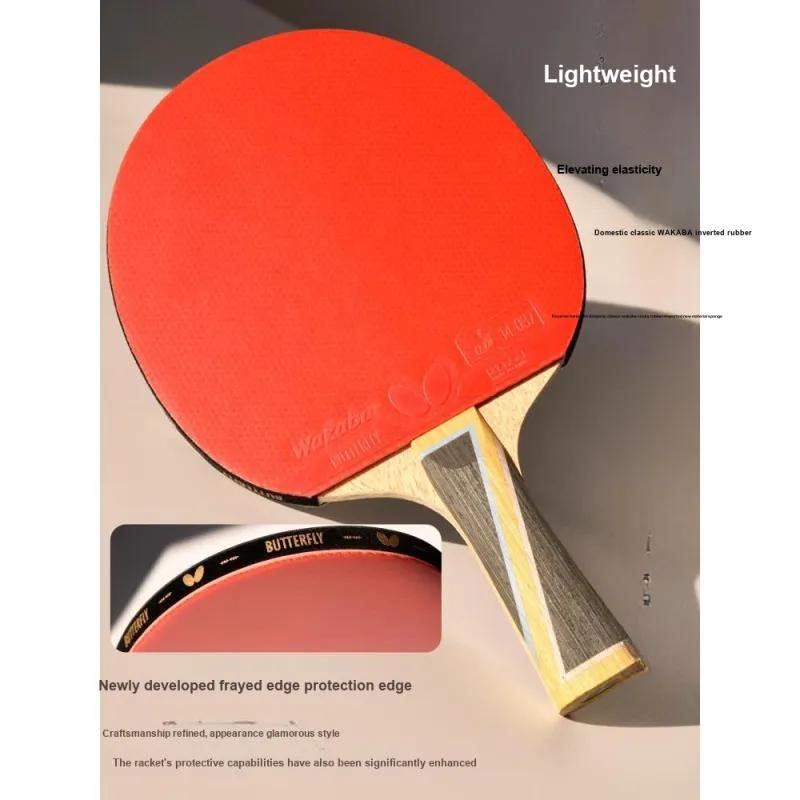 Butterfly Ping Pong Paddles Unisex Black/Red-2