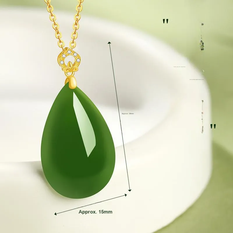 YINXIANGMOU Hetian Jade Necklaces Jasper Women's-1