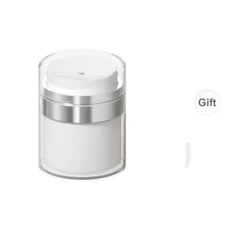 NILIYA Face Cream With Vacuum Push Button Travel Portable Bottles With Dividers-10
