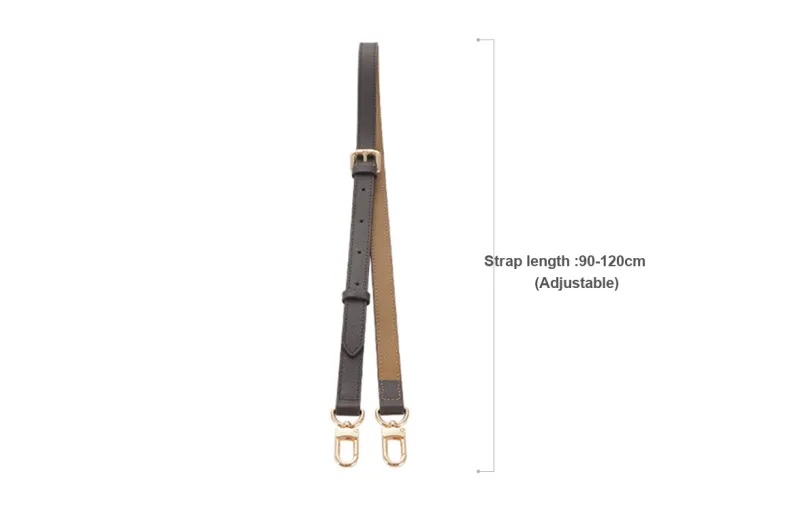 Lan Bao Fan Alloy Shoulder Strap Replacement And Modification Unisex Brown-15