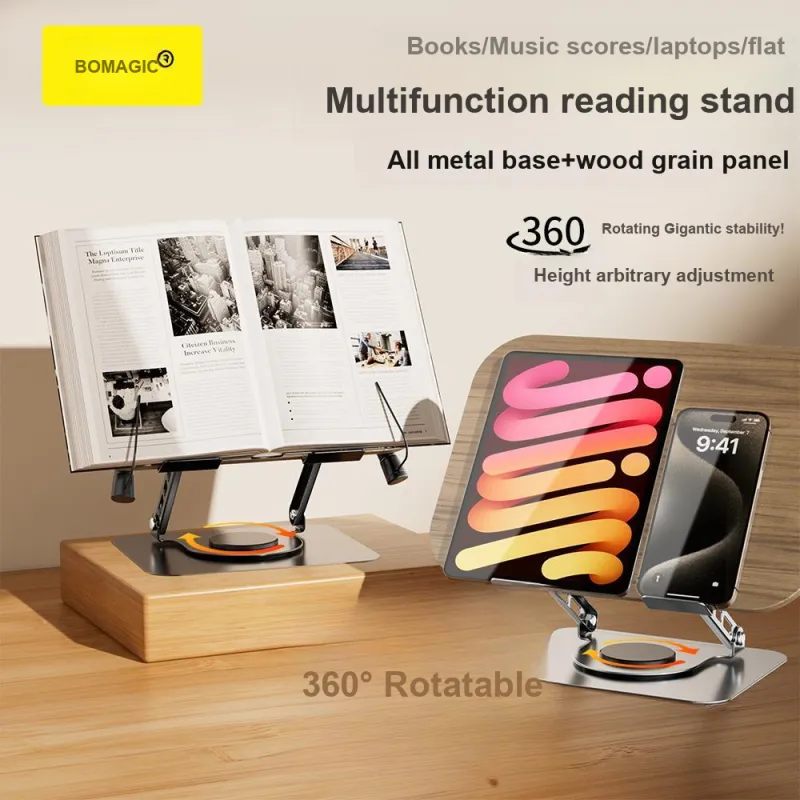 Magic Multiplier Tablet Stands Multifunctional Reading Desk For Students, Musical Score Wooden Flat Study Desk-9