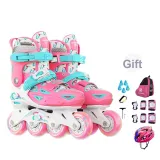 Cherry Blossom Pink Flash Wheel Style K8 Protective Clothing Set (Helmet+Protective Gear+Bag)