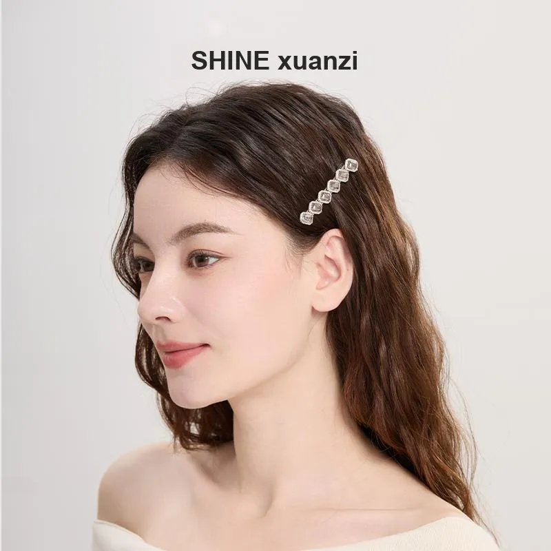 SHINE Copper, Zircon, Crystal Rhinestones Hair Clips Women's-3
