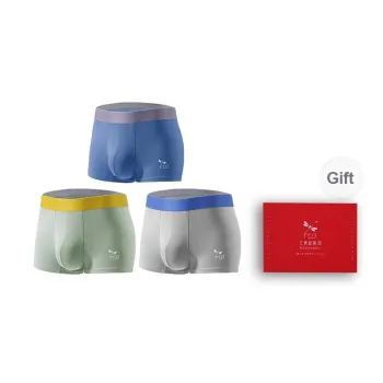 RED DRAGONFLY Cotton Panties Men's 3 Pack Gift Box Set