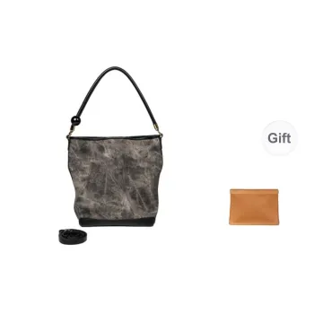 OMI Synthetic Leather Handbag, Shoulder Bag Women's Black/Apricot White/Khaki/Red Brown