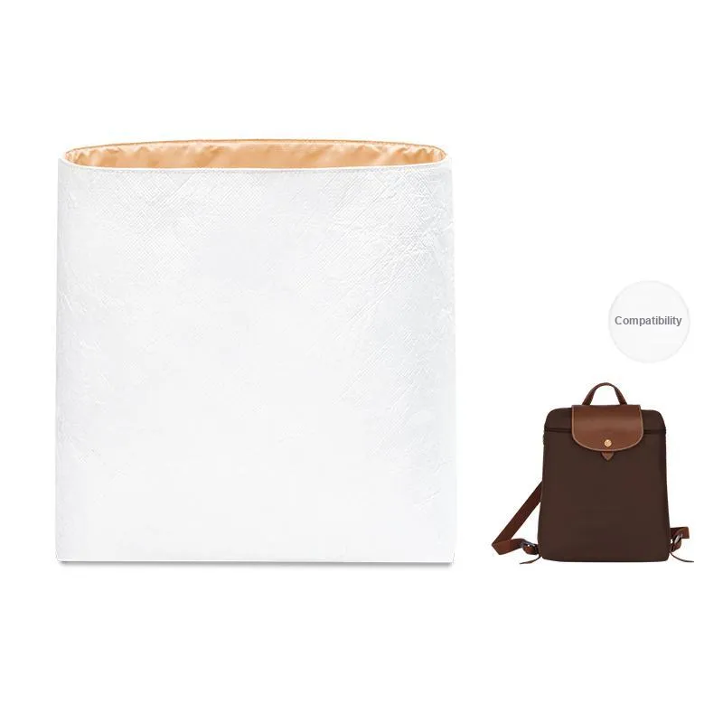 FANJI DuPont Paper Liner Bag For Organizing And Storage Unisex Steamed Chestnut/Meteorite Gray/Peach Pink-12