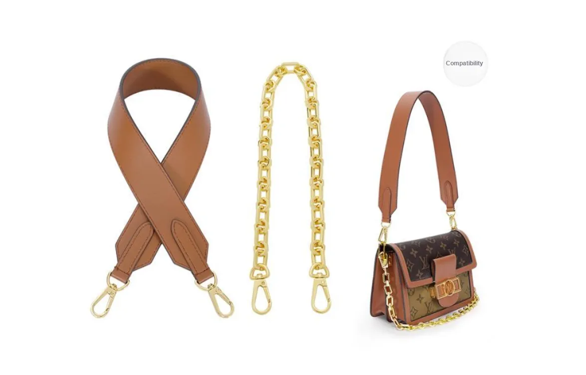 Lan Bao Fan Cow Leather Bag Accessories Women's Caramel