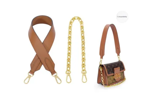 Lan Bao Fan Cow Leather Bag Accessories Women's Caramel