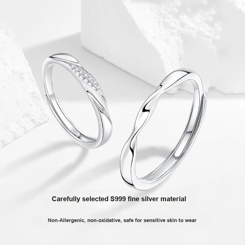 MISS TOOYA S999 Fine Silver Rings Unisex-2