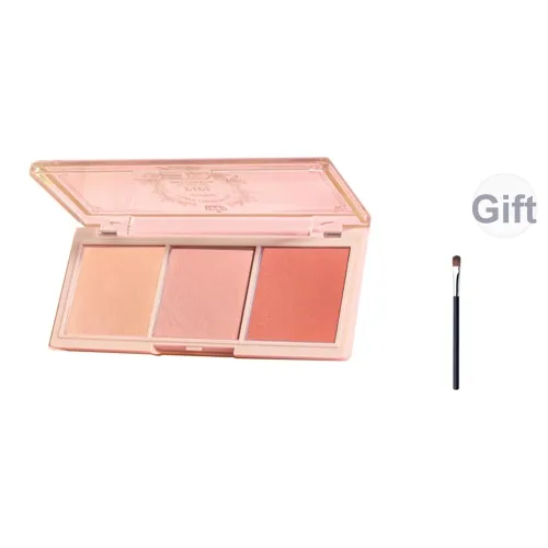 PIPL Dreamy Girl Трехцветный Румяна Легко Смешиваемый Корректирующий Тон Кожи Естественный Цвет Лица 3,5г*3