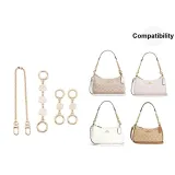 [Gold-Tone Three-Piece Set]White Camellia 15cm+Camellia 1-Section 2-Pack+Decorative Chain 40cm